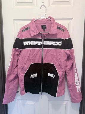 BoohooMAN Dusty Pink Shirt Jacket